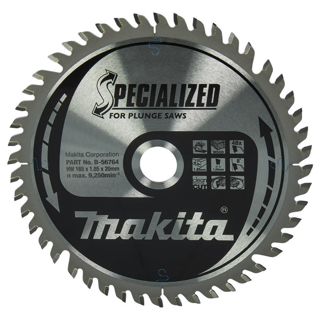 Makita Zaagb Hout 165X20X1,85 48T - B-56764