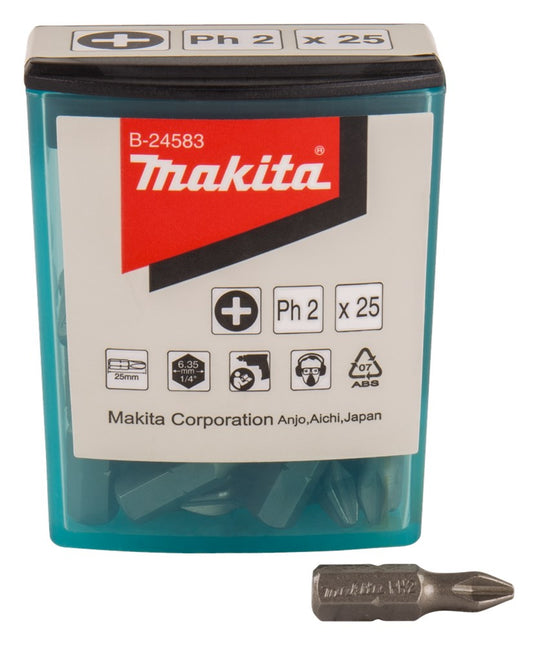 Makita Schroefbit PH2X25mm 25 Stuks - B-24583