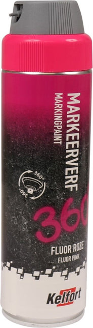 Kelfort Markeerverf 360 Graden Fluor Roze 500ml - 1526290