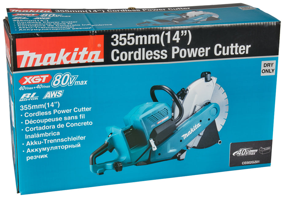 Makita CE002GZ01 XGT 2x40 V Max Doorslijper 355mm