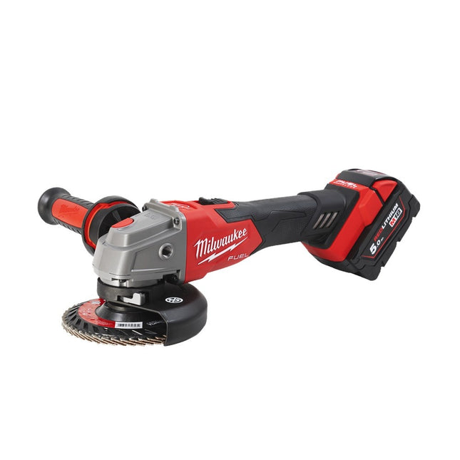 Milwaukee M18 FSAG125XB-502X FUEL Haakse Slijpmachine - 5Ah 18V