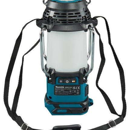 Makita MR010GZ 40 V Max Camping lamp met radio en Bluetooth