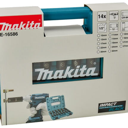 Makita Krachtdopset IMPBL 1/2 14-dlg - E-16586