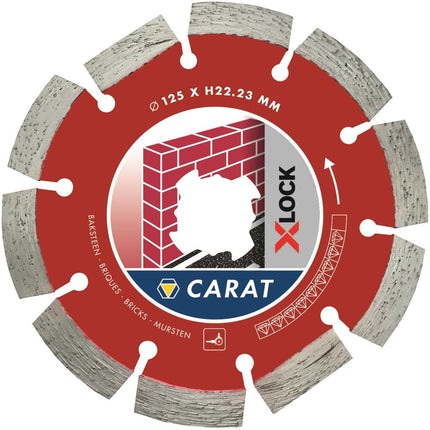 Carat Diamantzaag X-Lock Baksteen 125X22,23mm - CAXLOCK125