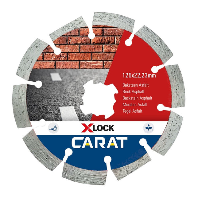 Carat Diamantzaag X-Lock Baksteen 125X22,23mm - CAXLOCK125