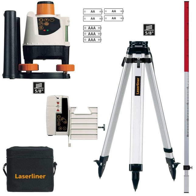 Laserliner BeamControl-Master 120 Rotatielaser-set rood - 026.04.00A