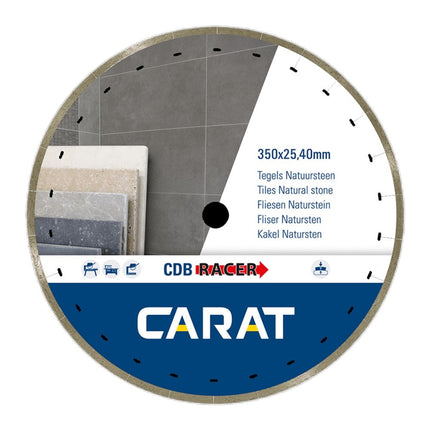 Carat Diamantzaag Tegels/Natuursteen 350x25,40mm CDB Racer - CDBM350400