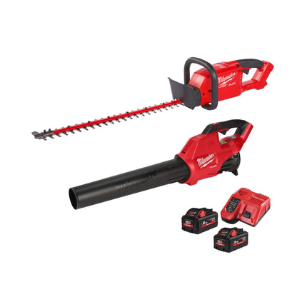 Milwaukee M18 FPP2OP4-852 Combiset met M18 CHT Heggenschaar en M18 FBL Bladblazer - 18V 5,5/8,0Ah Li-Ion - 4933492819