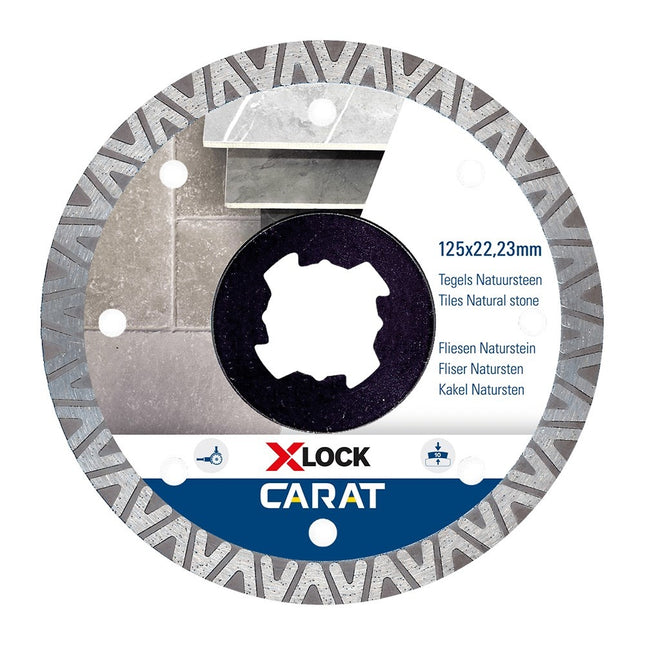 Carat Diamantzaag X-Lock Tegels 125X22,23mm - CTXLOCK125