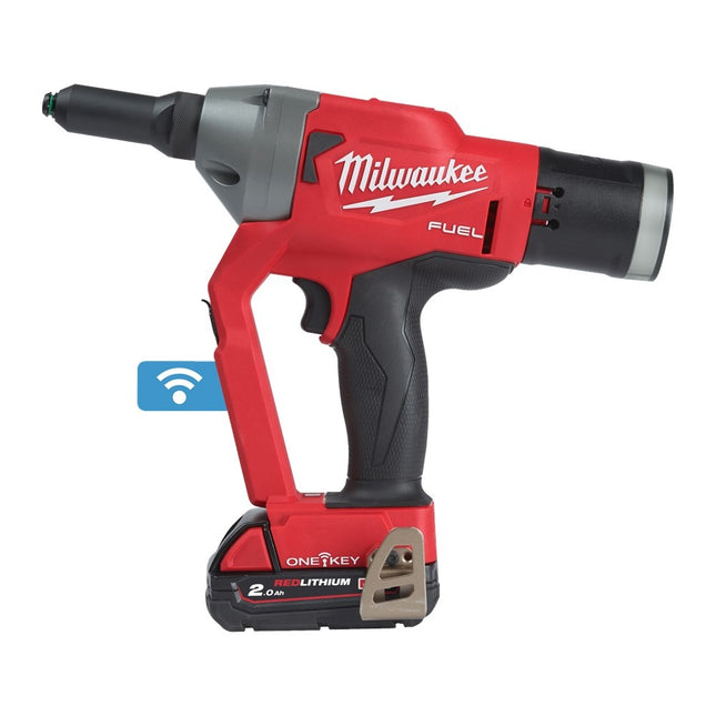 Milwaukee M18 ONEFPRT-202X Blindklinknageltang met ONE-KEY - 2x2Ah 18V