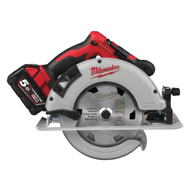 Milwaukee M18 BLCS66-502X Li-Ion cirkelzaagmachine Brushless