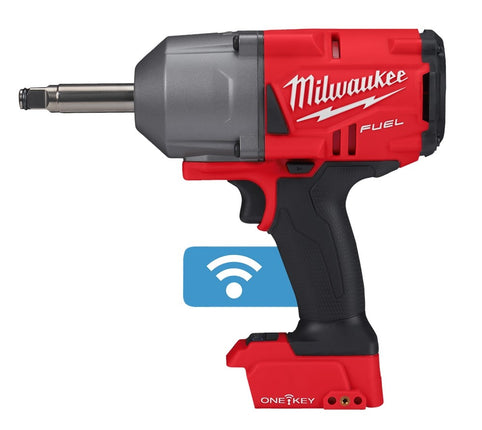 Milwaukee M18 ONE-KEY™ 1/2" slagmoersleutel met frictiering en verlengde as (75 mm) - M18 ONEFHIWF12E-0X