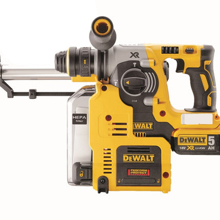 DeWalt DCH273P2T-XJ Combihamer 2X5.0Ah  + Stofafzuiging D25303DH + Snelwisselh.