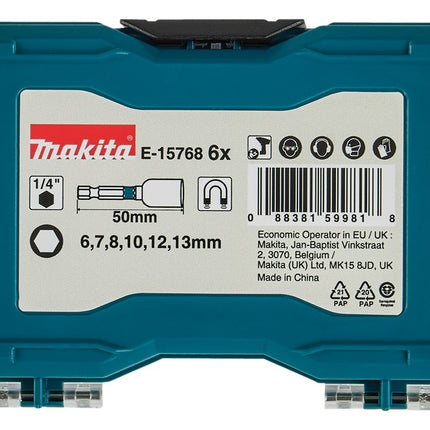 Makita Doppenset 6-dlg IMP BLK - E-15768