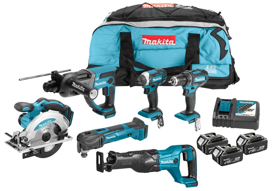 Makita DLX6038T 18 V Combiset voor divers zaag-, boor- en (slag)schroefwerk