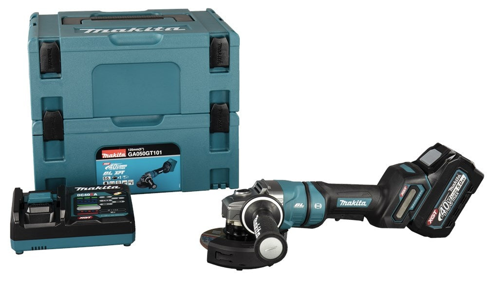 Makita GA050GT101 40V Max Haakse slijper 125 mm