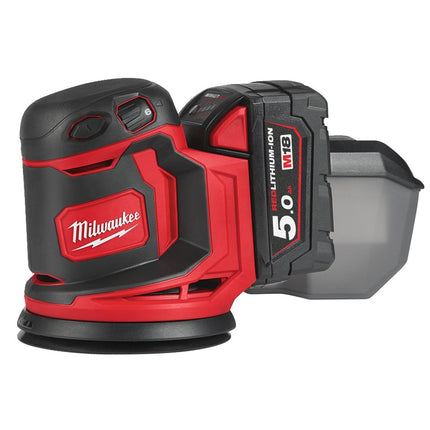 Milwaukee M18 BOS125-502B Li-Ion schuurmachine