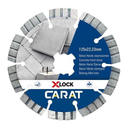 Carat Diamantzaag X-Lock Beton 125X22,23mm - CCXLOCK125