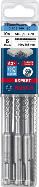 Bosch Hamerboor SDS-Plus-7X 6x100x165mm - 2608900160