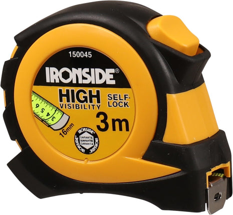 Ironside Rolbandmaat 3Mtr/16mm Rubber - 1875045