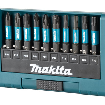 Makita Schrbset 10-dlg ImpBlack - E-12011