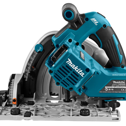 Makita DSP600ZJ2 2x18 V Invalcirkelzaag 165 mm met geleiderail!