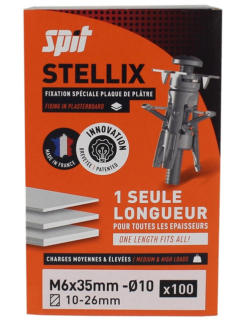 Spit Stellix Hollewandplug Met Schroef M6/35