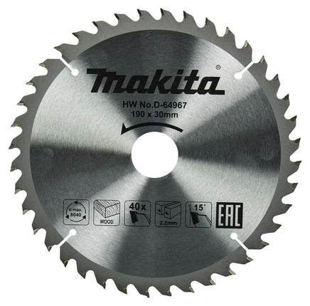 Makita HM zaagbl 190x30x2,2 T40 - D-64967