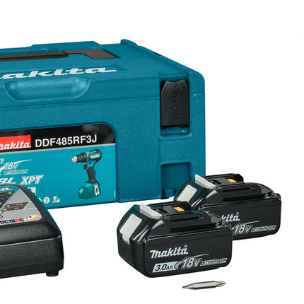 Makita DDF485RF3J LXT 18V Klopboor-/Schroefmachine