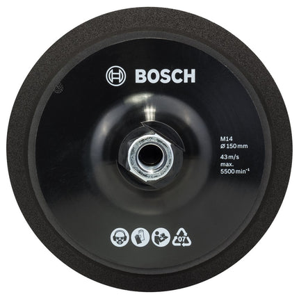 Bosch Steunschijf M 14, Ø 150 mm, met klithechting