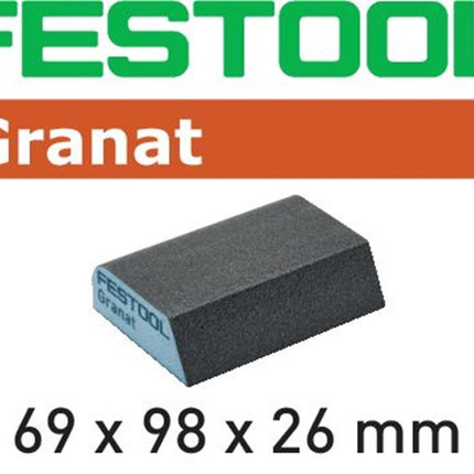 Festool Schuurblok Granat 69x98x26 120 CO GR/6 - 201084