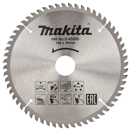 Makita Zaagb multi 190x30 60T 5g - D-65595