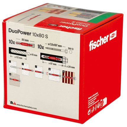 Fischer Duopower 10x80 S met zeskantschroef - 538257