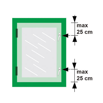 AXA Aluminium Raamsluiting 3308 Links F2 - 1305167