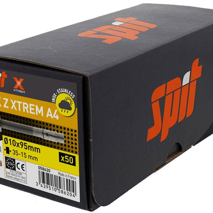 Spit Fix Z Xtrem Segmentanker M10x95 Inox A4