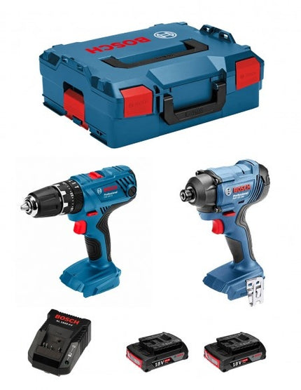 Bosch Accu toolkit GSB 18V-21 + GDR 18V-160 2x 2,0 Ah L-B - 0615990L41