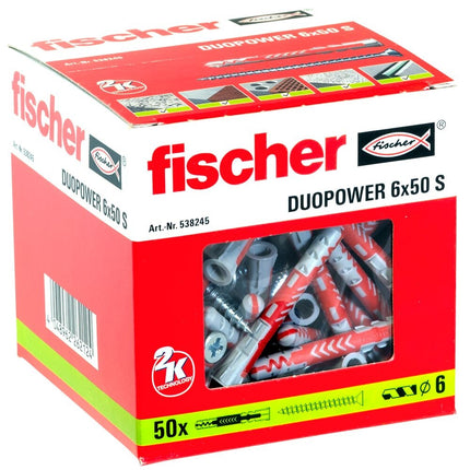 Fischer Duopower 6x50 S met schroef - 538245