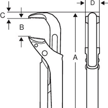 BAHCO Pijptang Ergo 1 1/2" - 1420