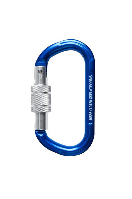 XSPlatforms Screw-lock Blue - Veiligheidshaak aluminium