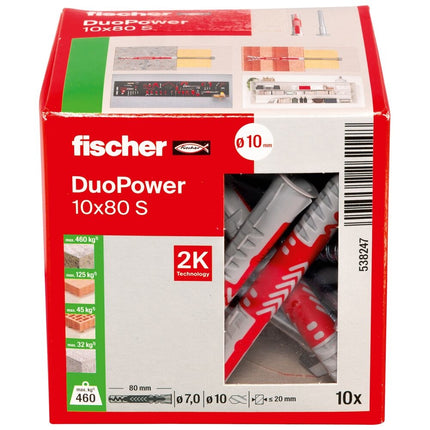 Fischer Duopower 10x80 S met zeskantschroef - 538247