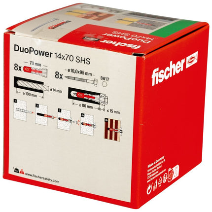 Fischer Duopower 14x70 S met zeskantschroef - 538259