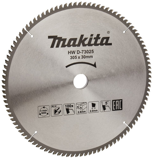 Makita Zaagblad Aluminium 350x30x2.8mm 100T 5G - D-73025