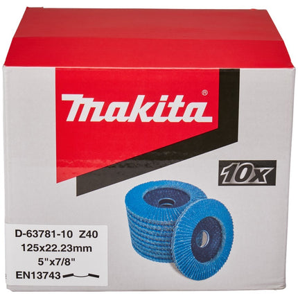 Makita Lamellensch. 125x22mm Z40 10st - D-63781-10