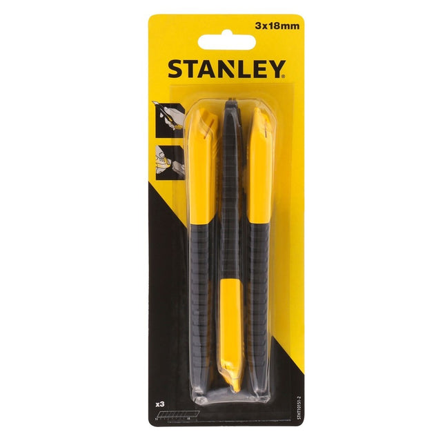 Stanley Afbreekmessen Tri Pack 18mm - STHT10151-2