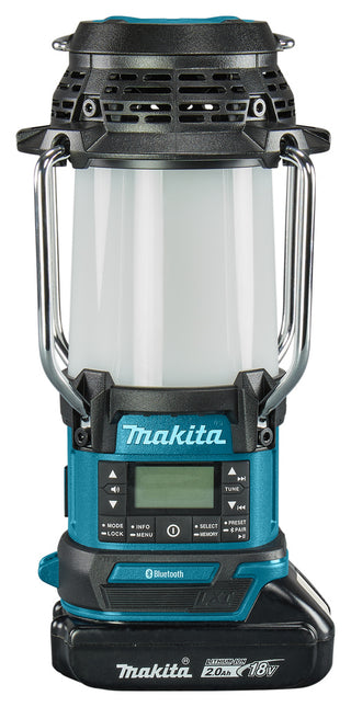 Makita DMR056 14,4 V / 18 V Camping lamp met radio en Bluetooth