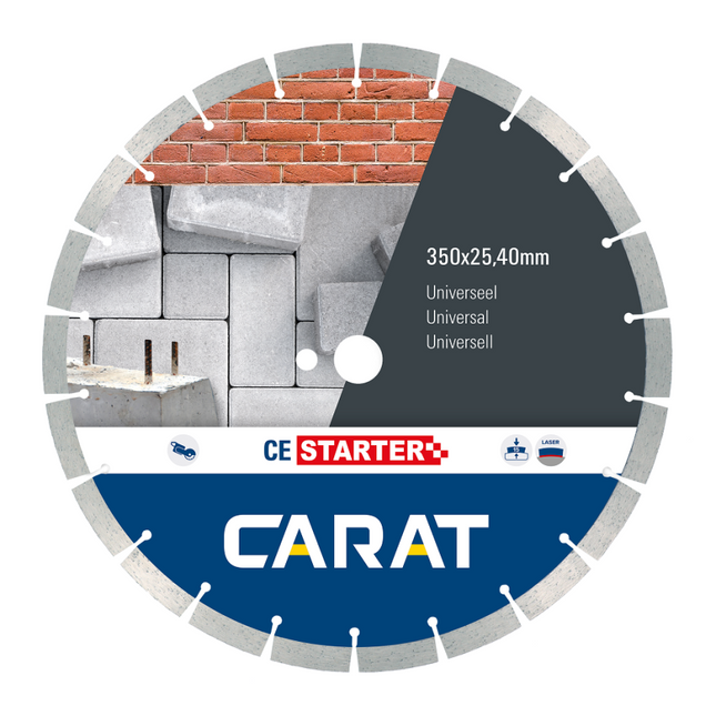 Carat Diamantzaag Universeel 350x25,40/20mm CE Starter - CES3504200