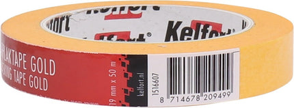 Kelfort Afplaktape gold 19mm 50m