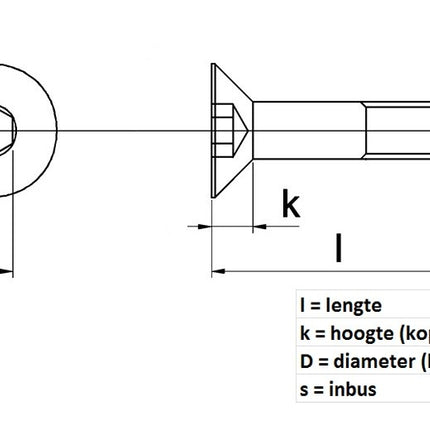 Kelfort Inbusbout EV 10,9 M12x40mm - 5517425