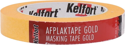 Kelfort Afplaktape gold 19mm 50m