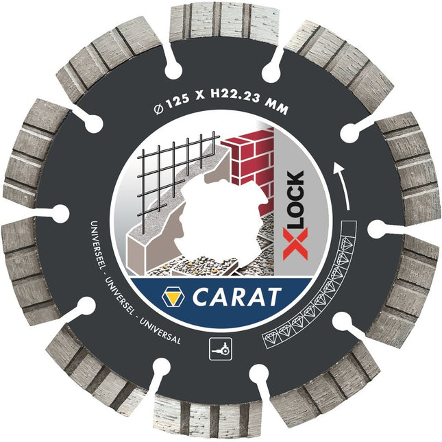 Carat Diamantzaag X-Lock Universeel 125X22,23mm - CUXLOCK125